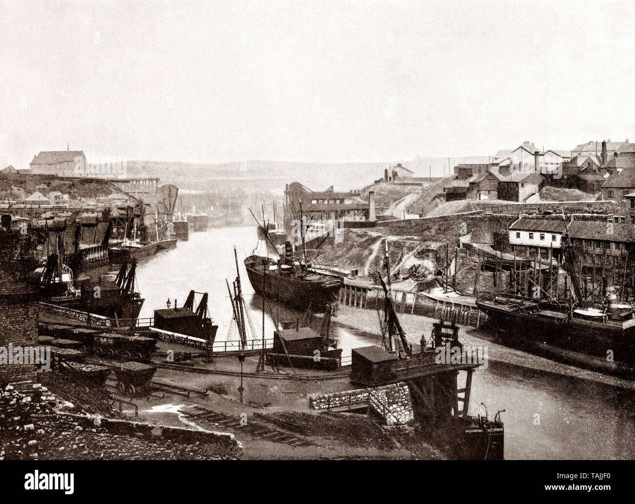 A Late 19th Century View Of The Industrial Riverside Of The River Wear 