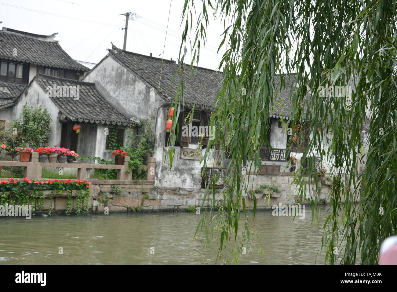 Fengjing Travel - Day Trip from Shanghai - Explore the Famous Water Towns Stock Photo