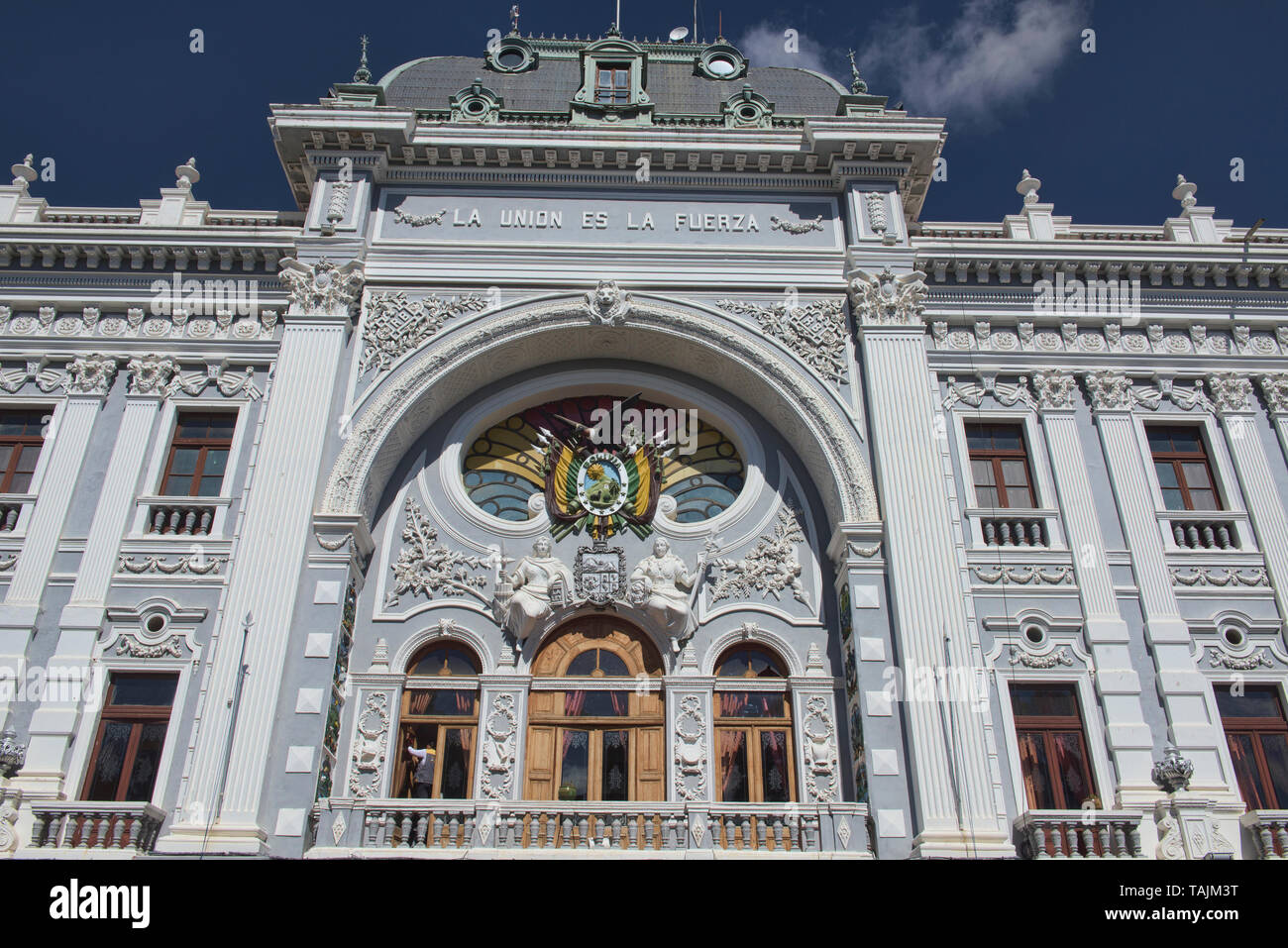 Gobierno Autónomo Departamental de Chuquisaca government house, Sucre, Bolivia Stock Photo