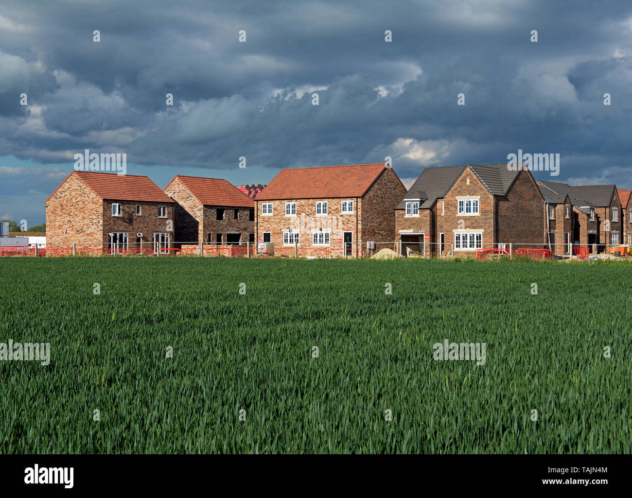 New houses being built by Bellway Homes, on the edge of Howden, East