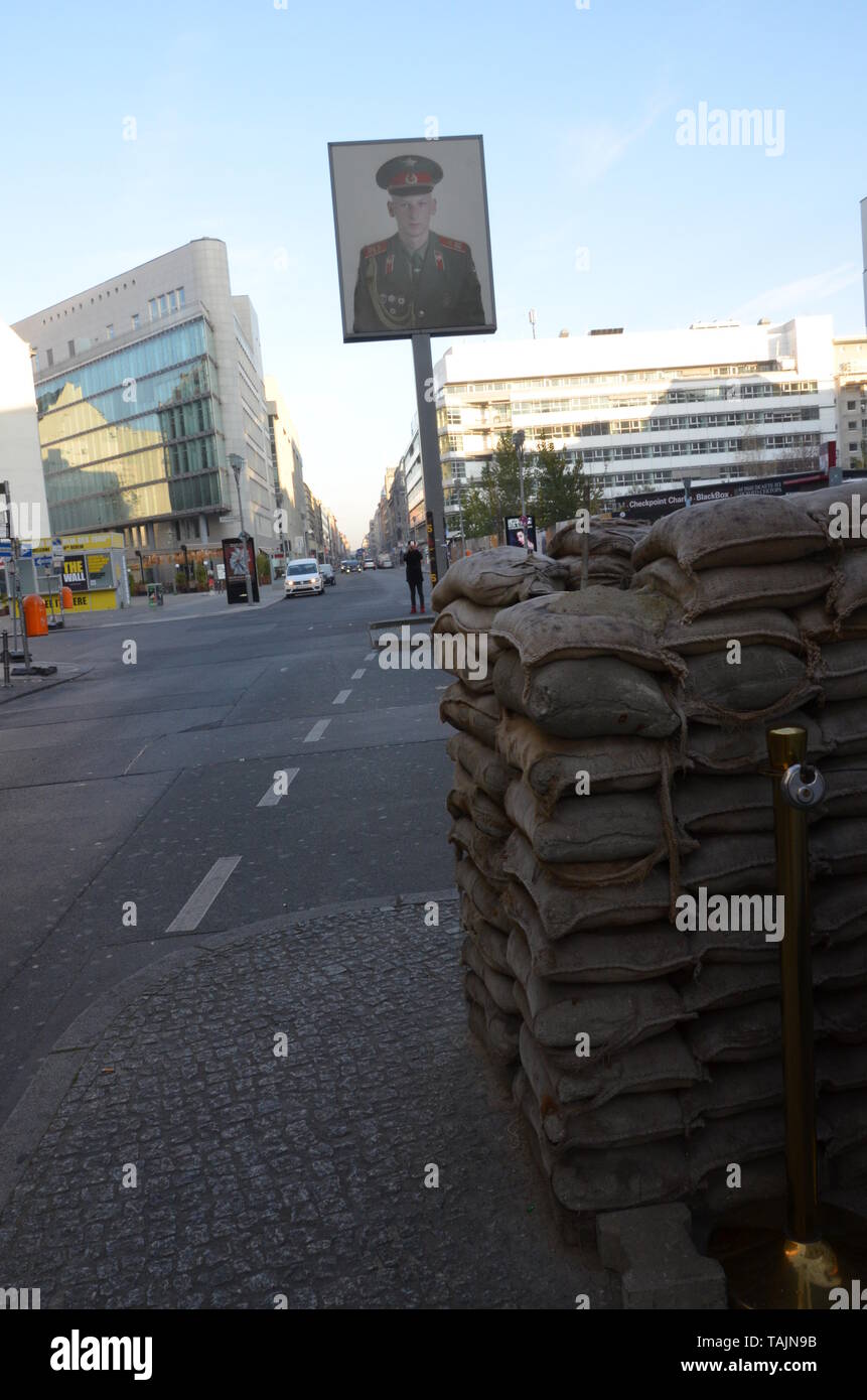 Checkpoint Charlie was an important roadblock located in Berlin between