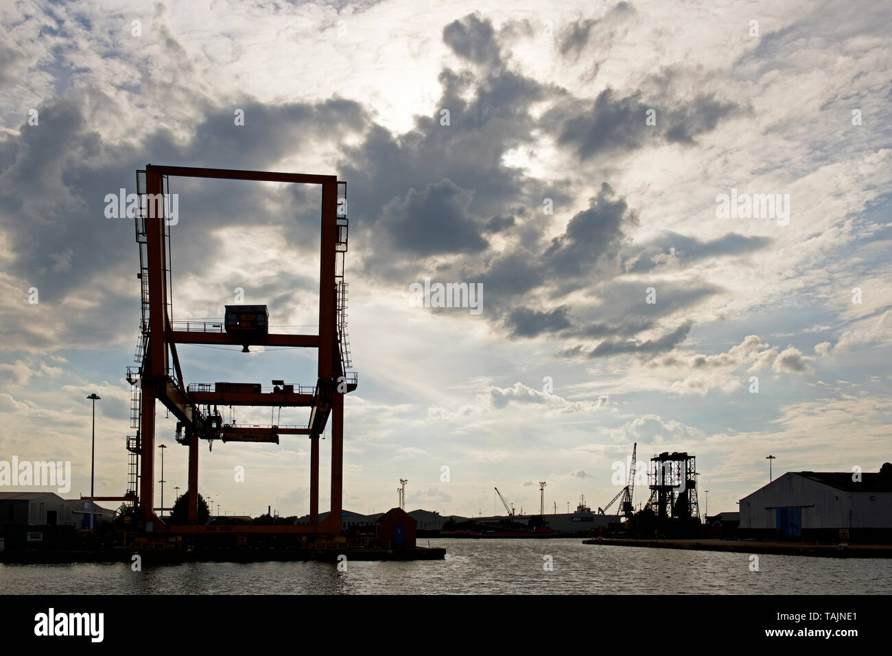 Goole Docks, East Yorkshire, England UK Stock Photo