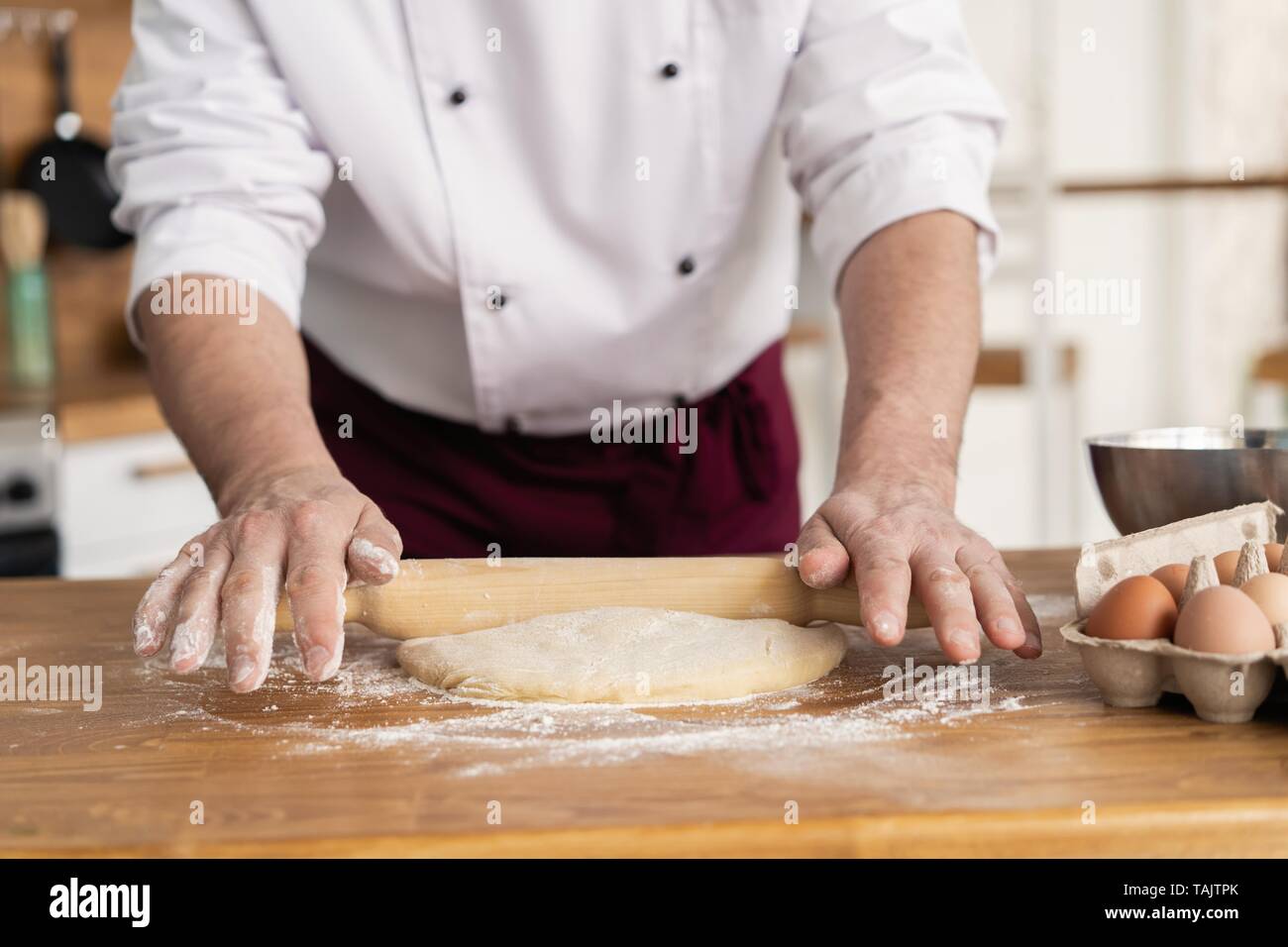 Pizza Art. The process of making pizza Stock Photo - Alamy