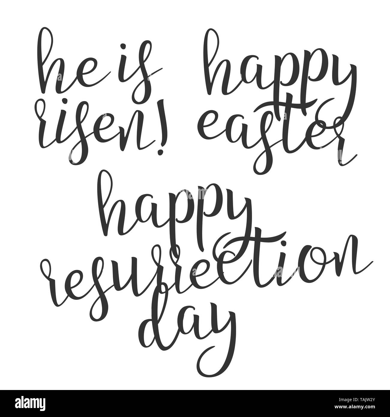 Resurrection Lettering Resurrection easter modern art Cut Out Stock Images & Pictures - Alamy