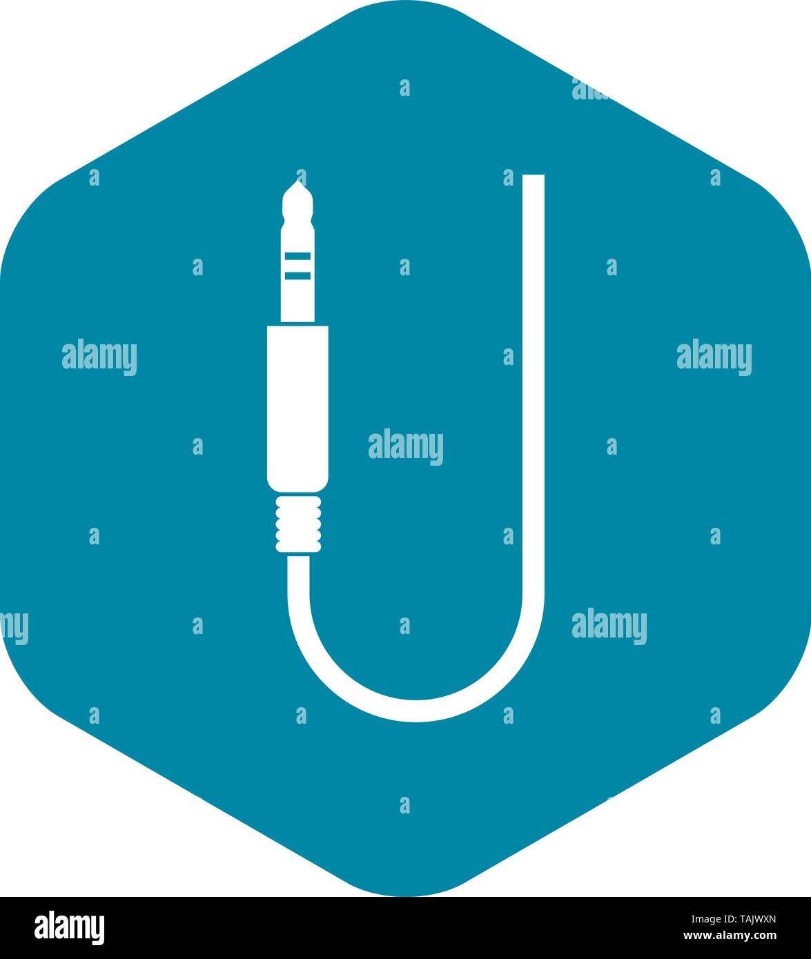 Microphone wire icon, simple style Stock Vector Image & Art Alamy