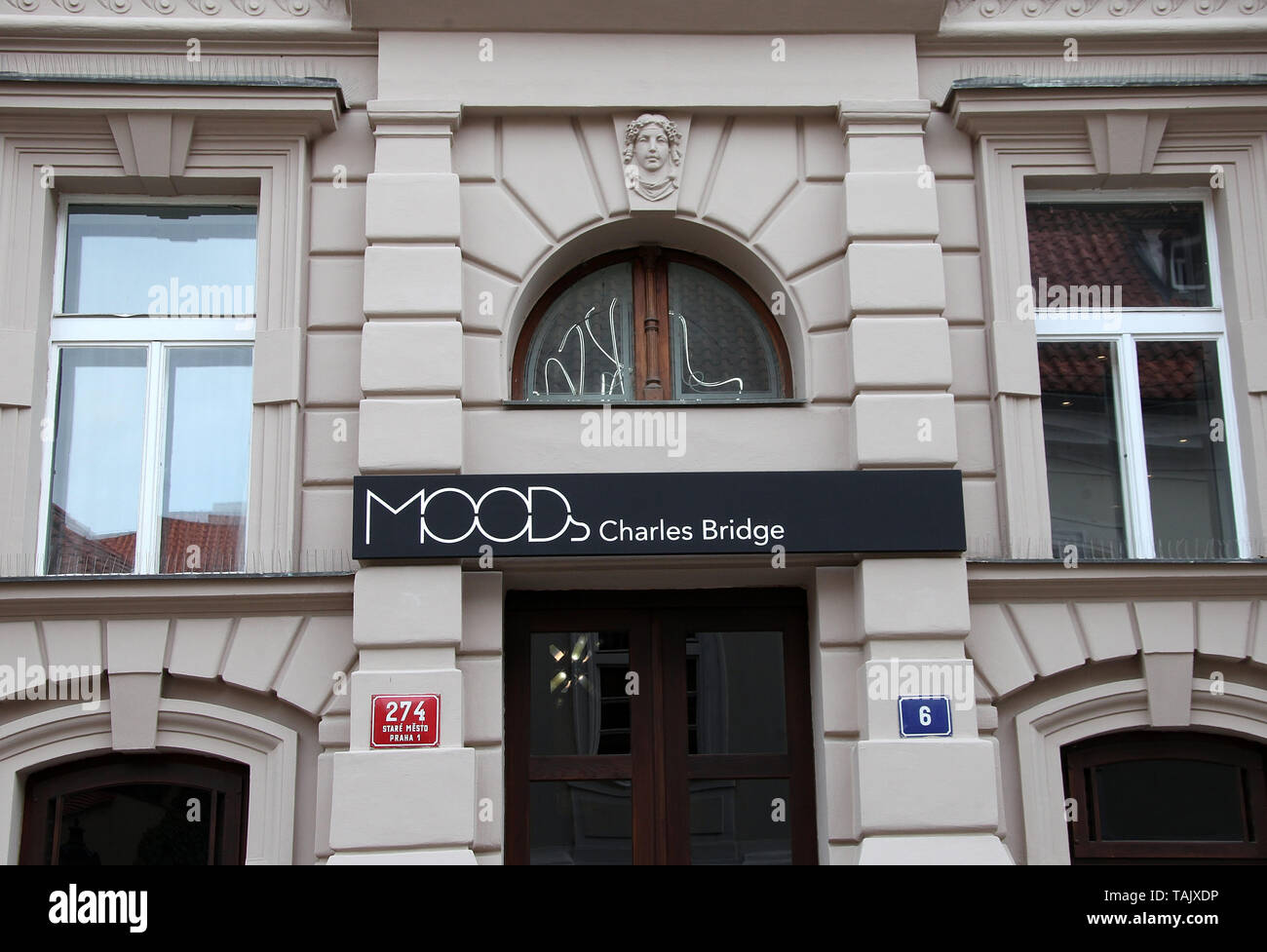 Moods hotel in Prague Stock Photo