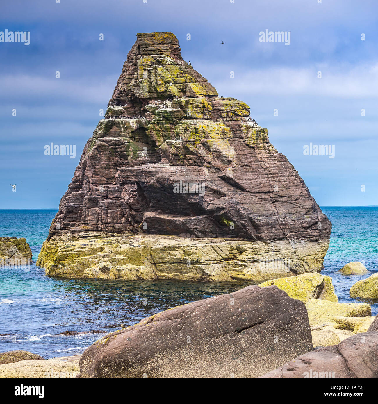 Rocks at Kervaig Bay in the Northern Highlands, Scotland Stock Photo ...