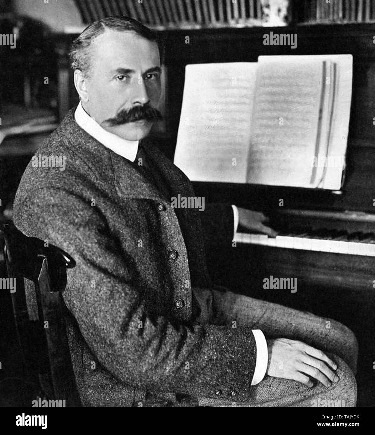 EDWARD ELGAR (1857-1934) English composer about 1900 Stock Photo