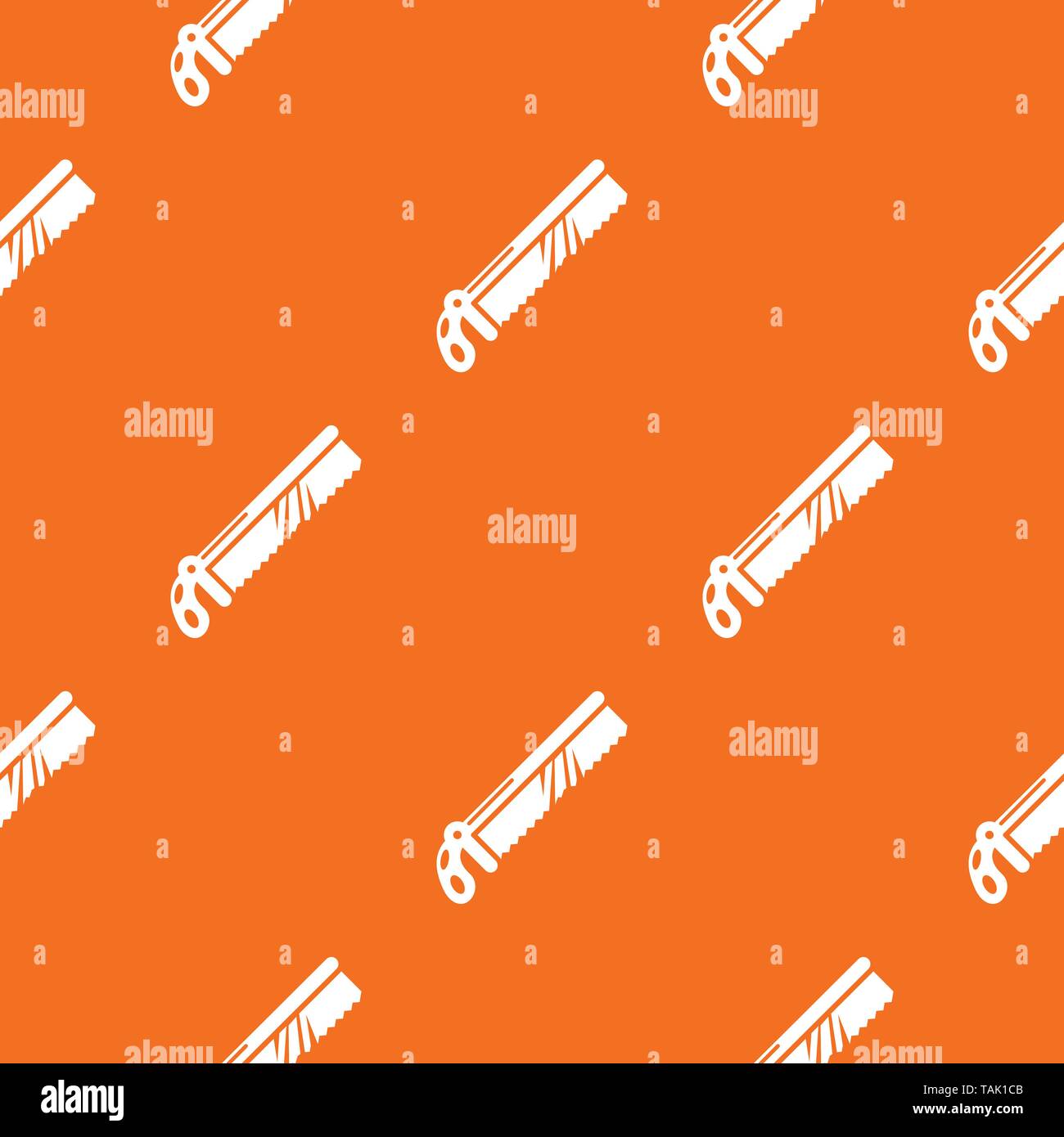 Medical saw pattern vector orange Stock Vector