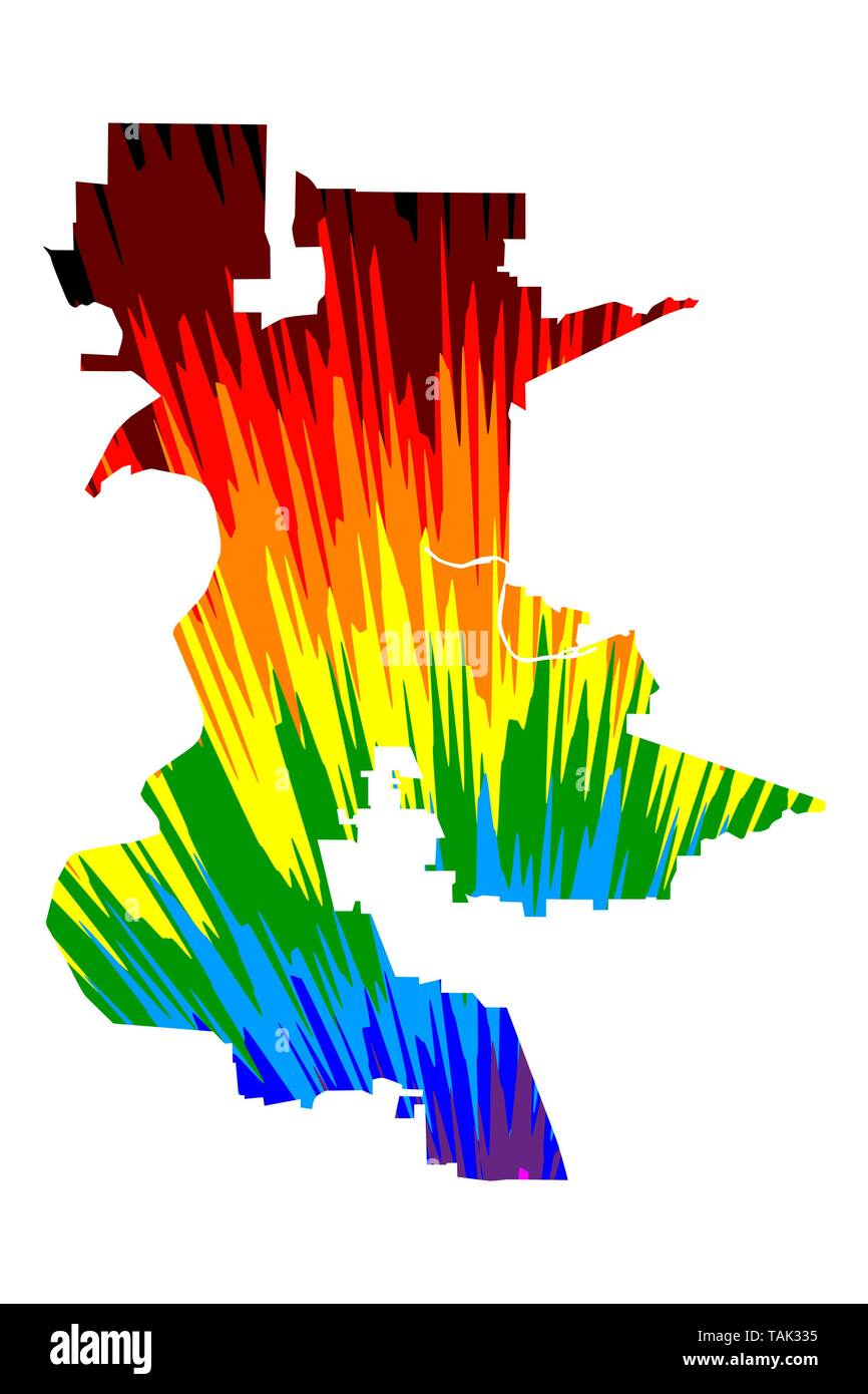 Sacramento city United States - Sacramento City United States Of America Usa Us Us United States Cities Usa City Map Is Designed Rainbow Abstract Colorful Pattern City Of TAK335 