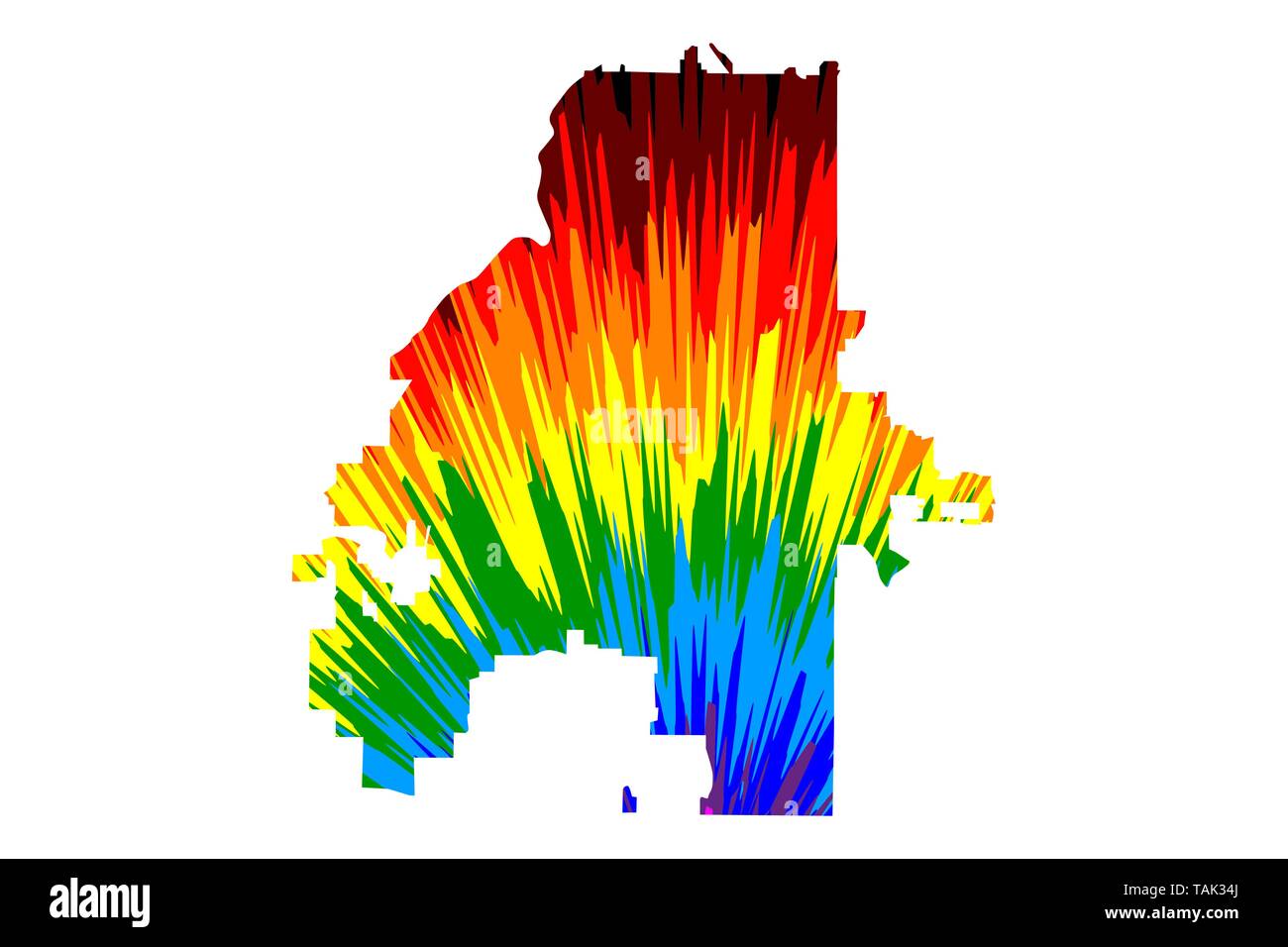 Atlanta city United States of - Atlanta City United States Of America Usa Us Us United States Cities Usa City Map Is Designed Rainbow Abstract Colorful Pattern City Of Atl TAK34J