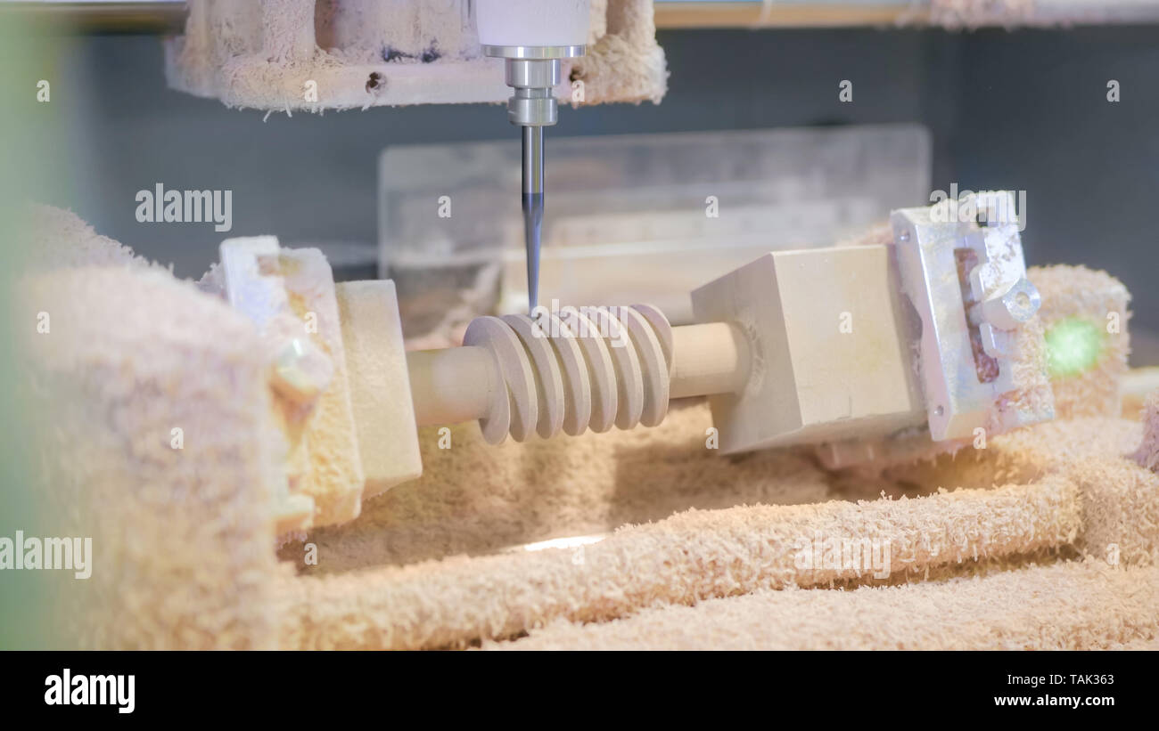 Milling machine during work Stock Photo Alamy