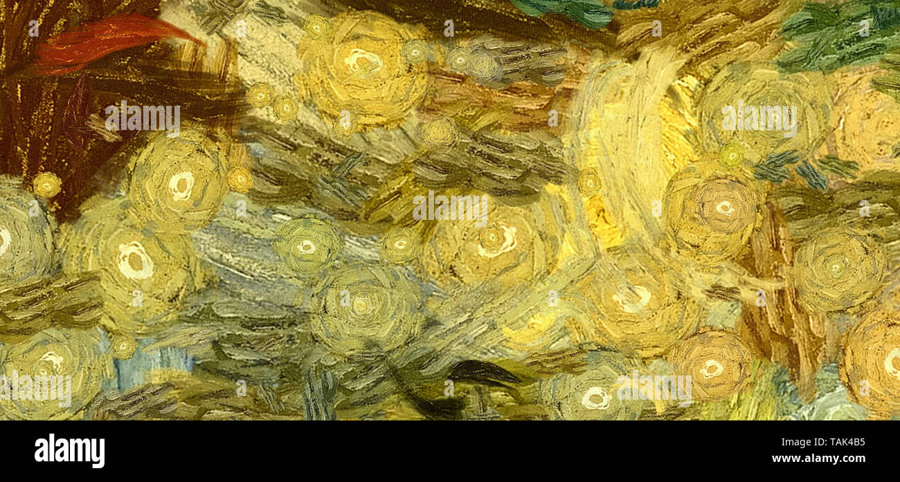 Modern painting wall art decor. Abstract drawing background. Vincent