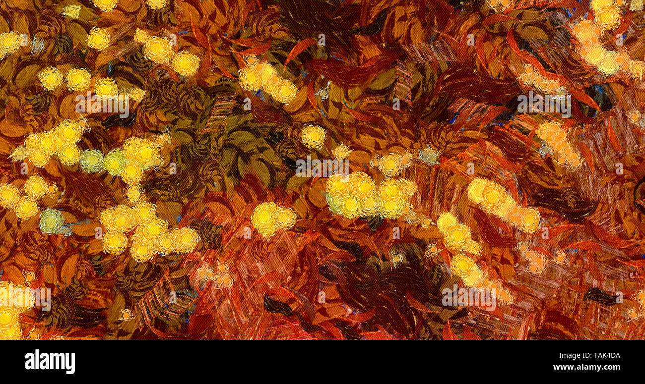 Modern painting wall art decor. Abstract drawing background. Vincent