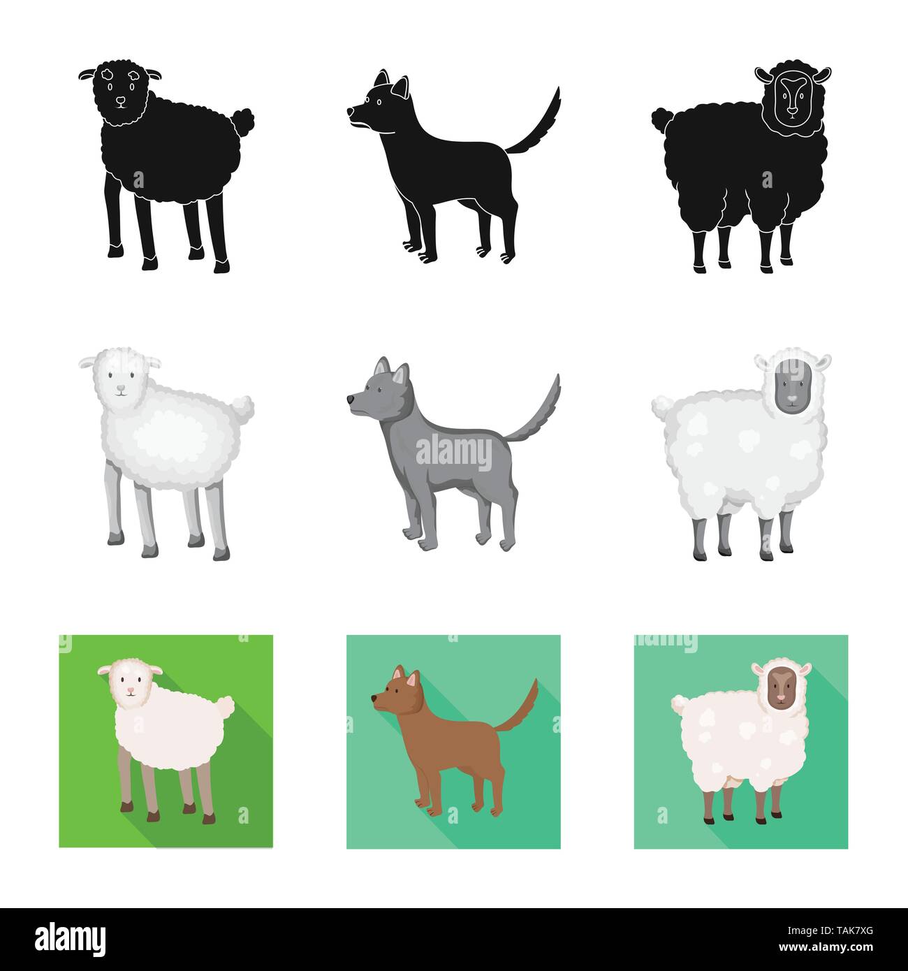 Vector illustration of breeding and kitchen logo. Set of breeding and ...