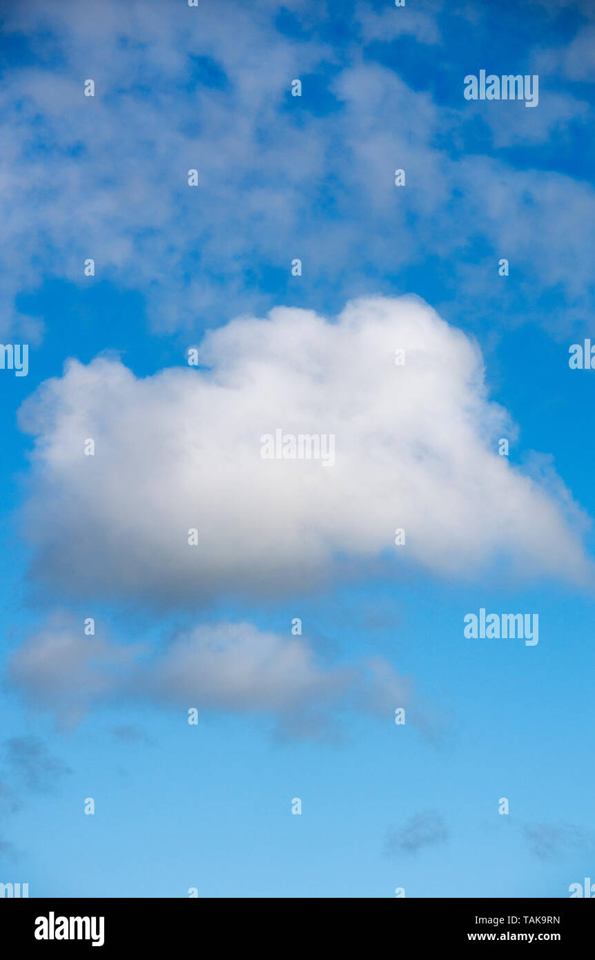 A blue sky with white clouds Stock Photo