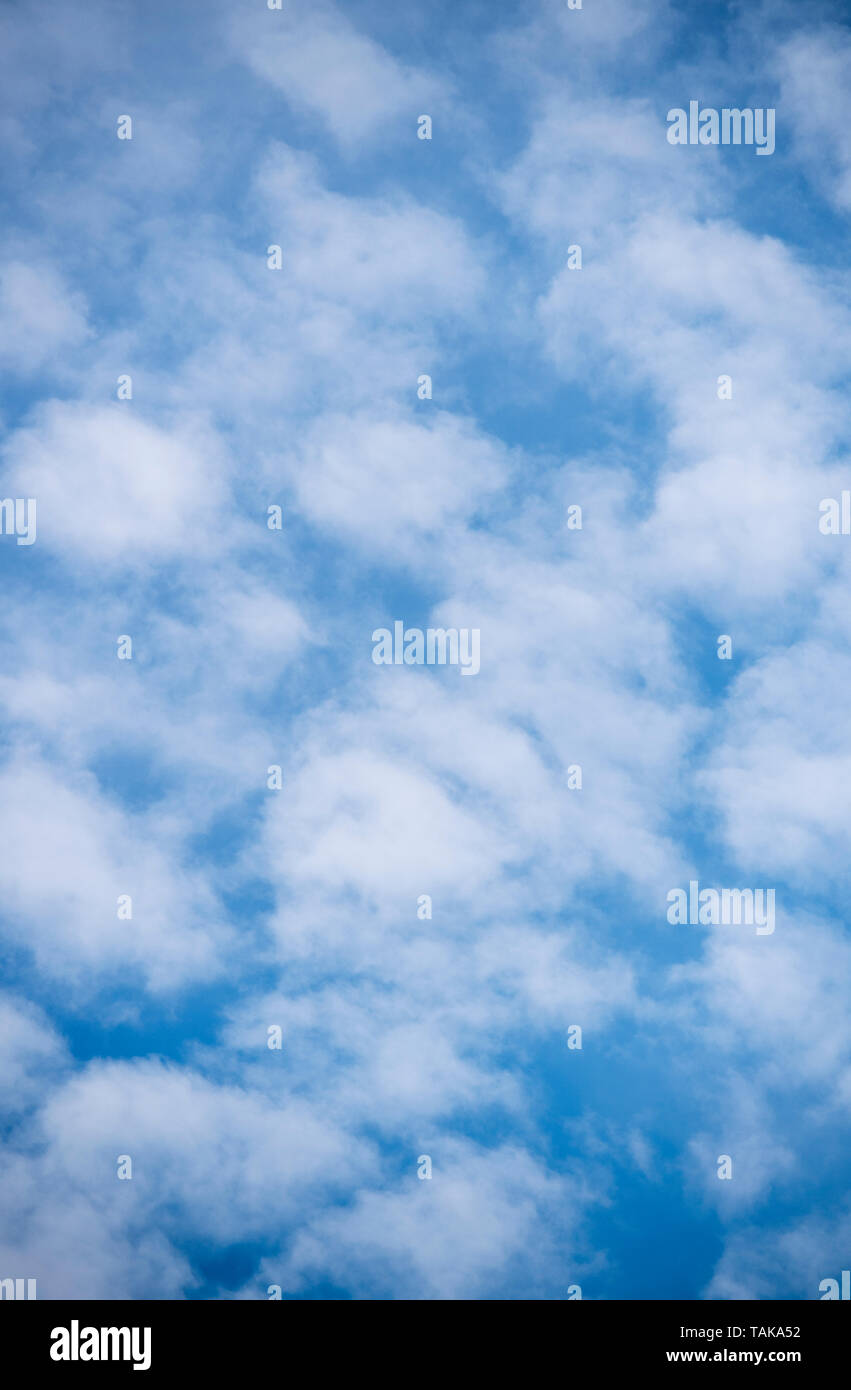 A blue sky with white clouds Stock Photo