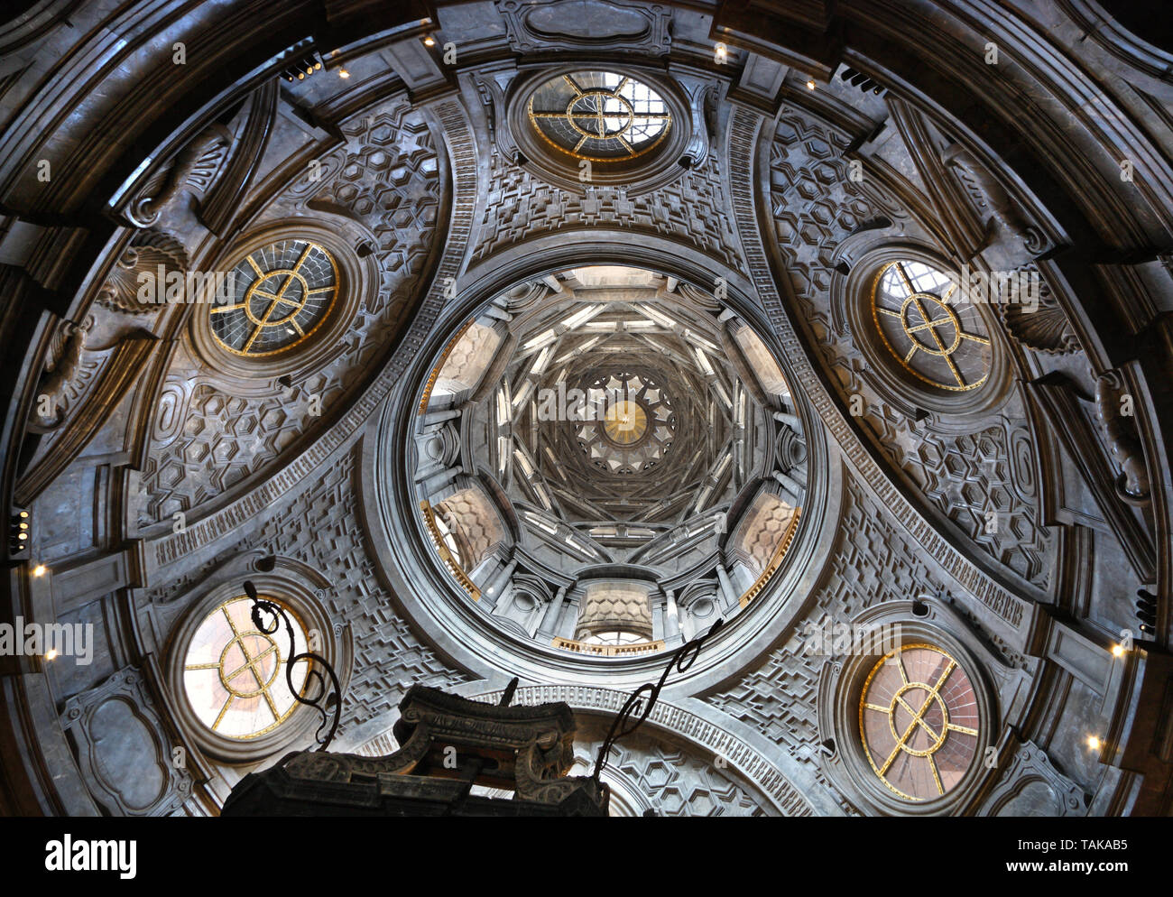 Chapel of the Holy Shroud (interior), Piazza San Giovanni, Turin, Italy Stock Photo