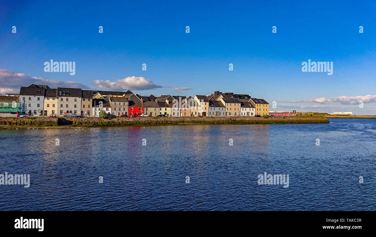 The colorful houses of Galway Claddagh in Ireland Stock Photo Alamy
