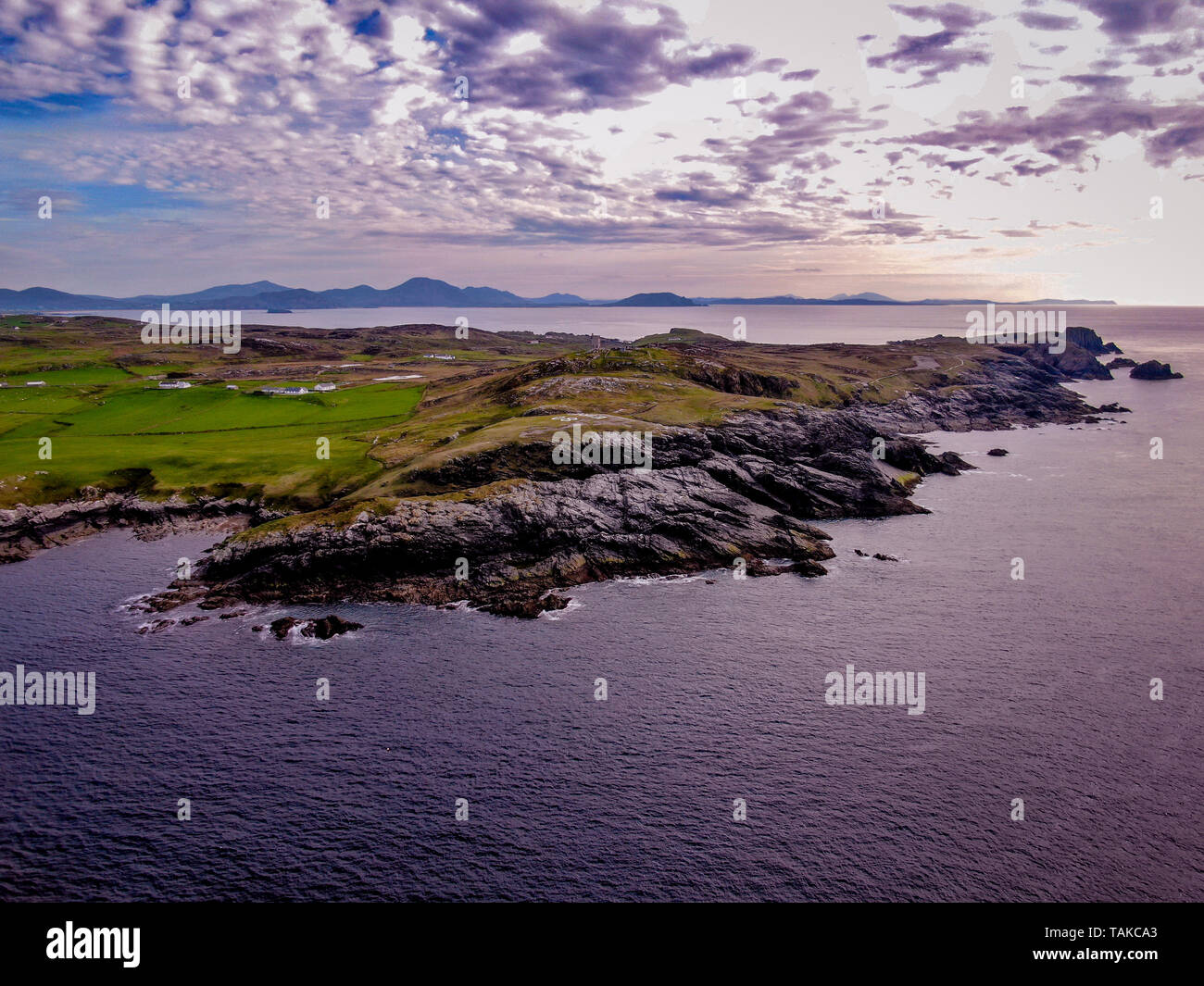 Beautiful Malin Head in Ireland aerial photography Stock Photo Alamy