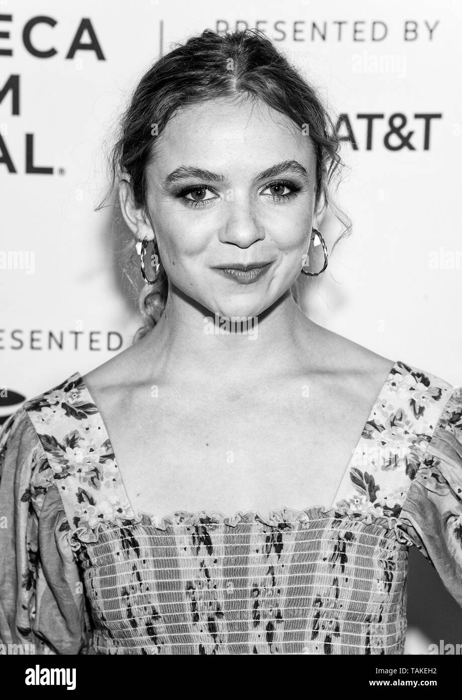 New York, NY - April 26, 2019: Morgan Saylor attends the 'Blow The Man Down' screening during the 2019 Tribeca Film Festival at SVA Theater Stock Photo