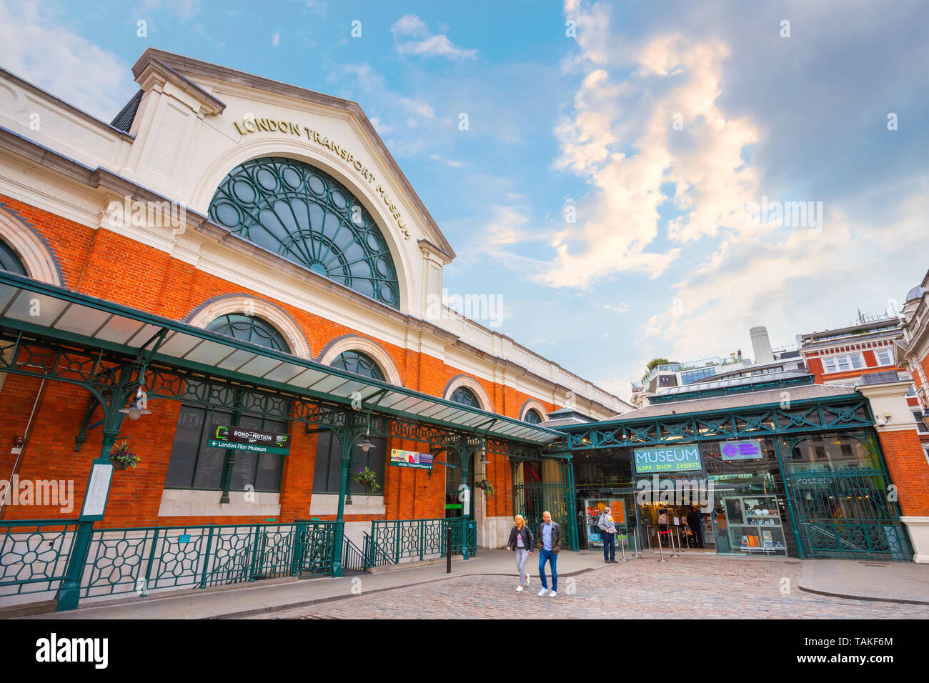 London, United Kingdom - May 12 2018: The London Transport Museum in Covent Garden, conserves and explains the transport heritage of Britain's capital Stock Photo