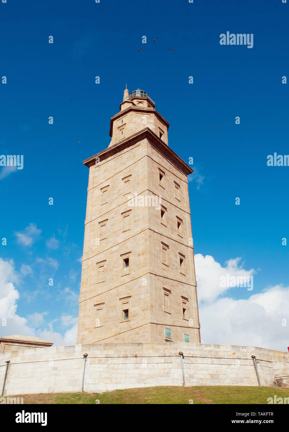 Hercules Tower light house  A Coruna, Galicia, Spain. Stock Photo