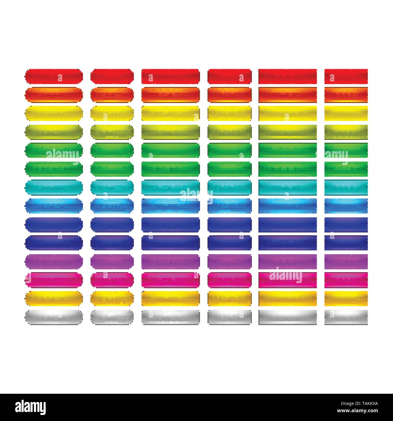 vector bright glossy web buttons set Stock Vector Image & Art - Alamy