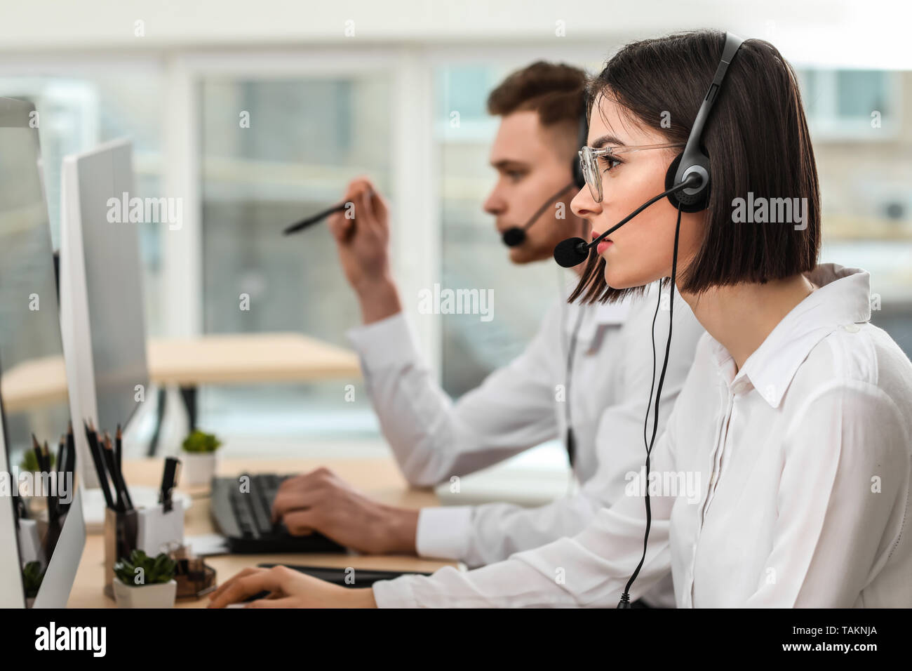 Portrait technical support agents hi-res stock photography and images ...