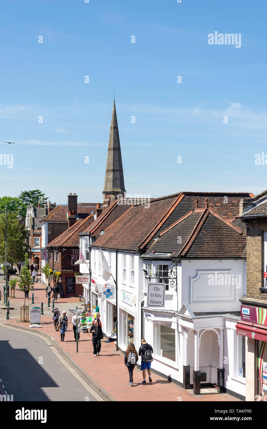 High street egham surrey england hires stock photography and images
