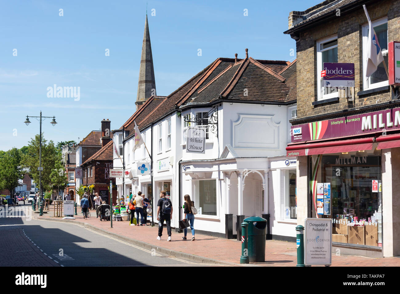 Egham High Street, Egham, Surrey, England, United Kingdom Stock Photo