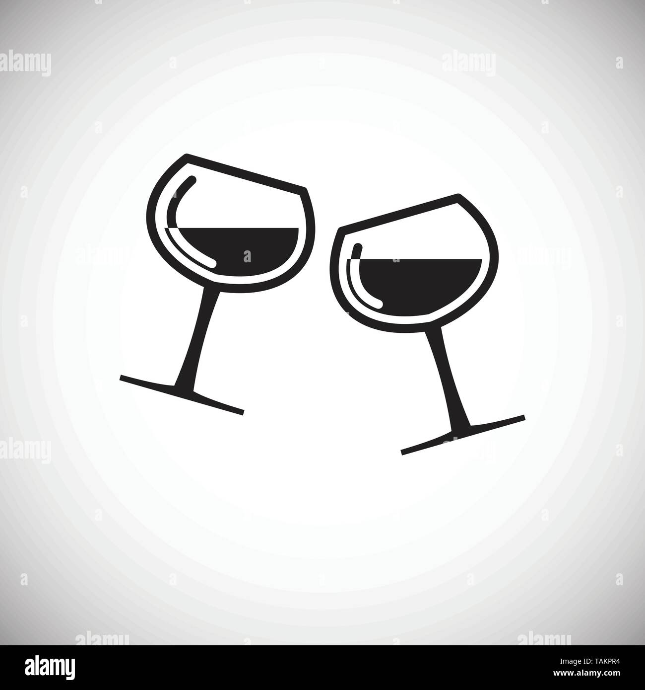Wine related icon on background for graphic and web design. Simple ...