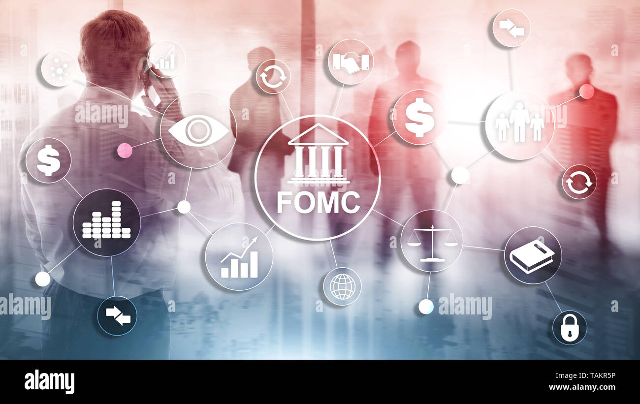 FOMC Federal Open Market Committee Government regulation Finance monitoring organisation. Stock Photo