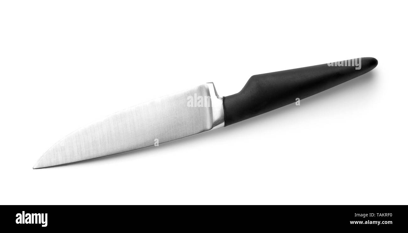 Kitchen knife on white background Stock Photo - Alamy