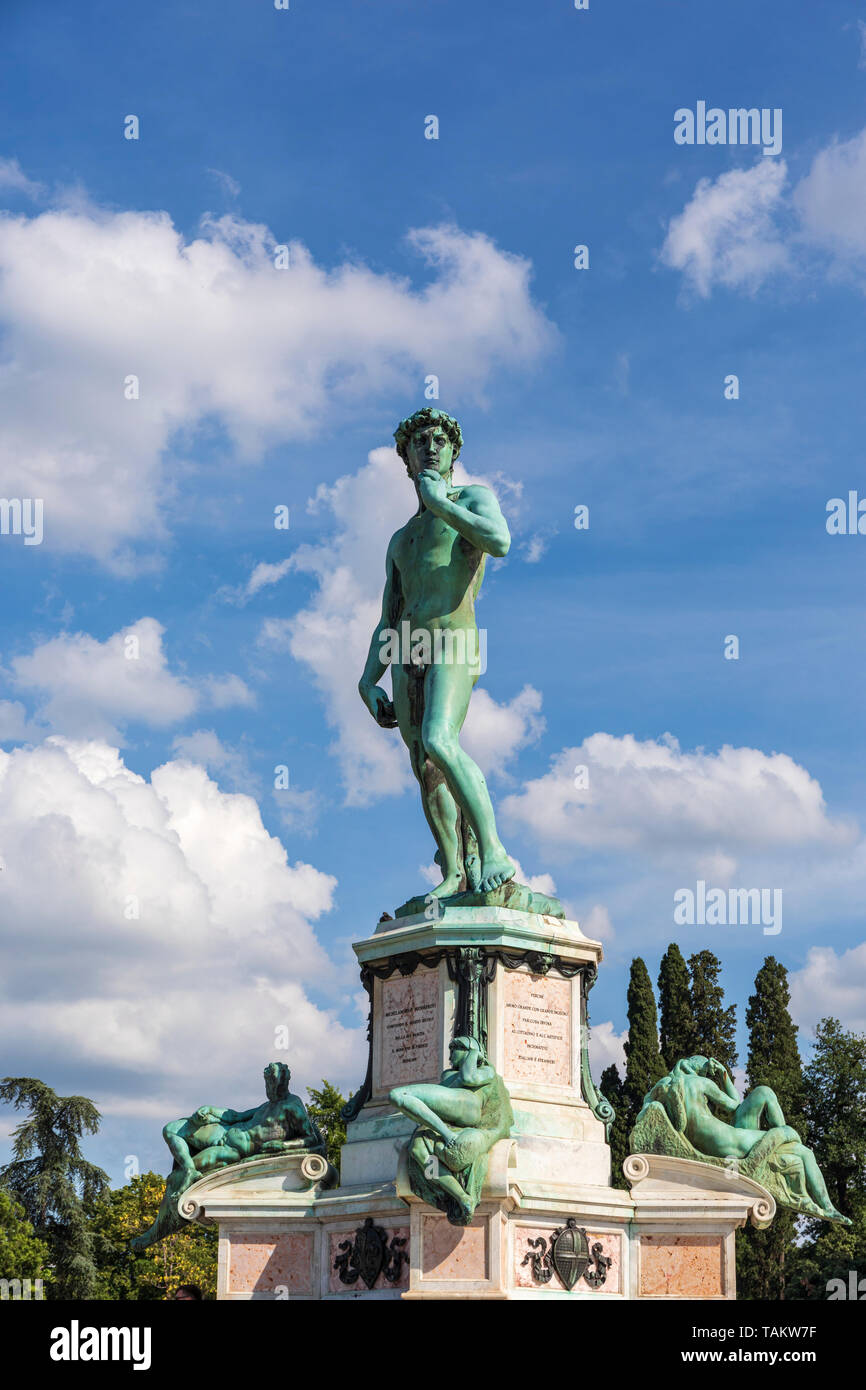 Replica of Michelangelo's statue of David in Piazzale MIchelangelo in