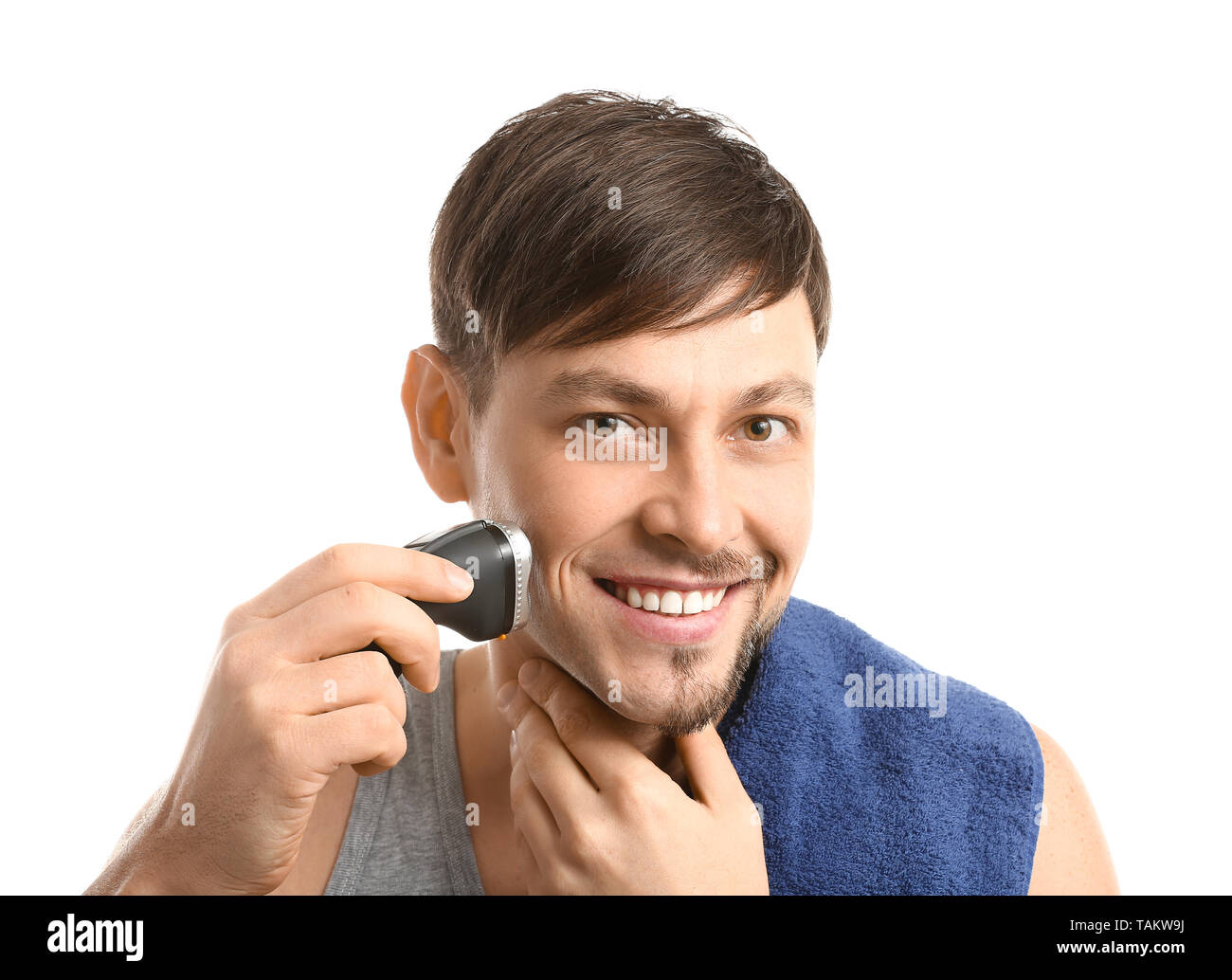 Using An Electric Shaver