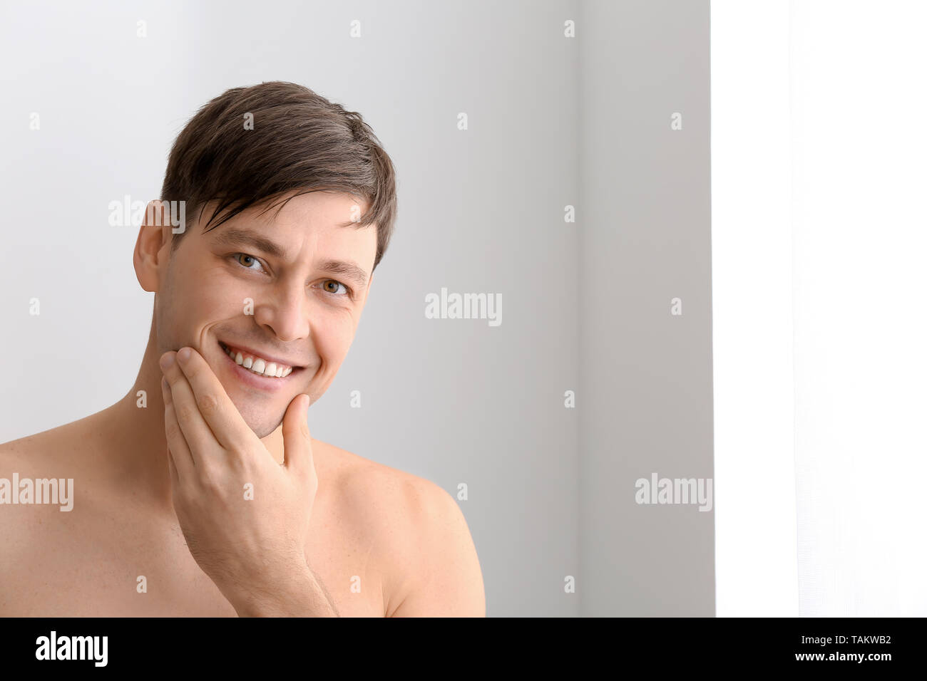 Shaved man hi-res stock photography and images - Alamy
