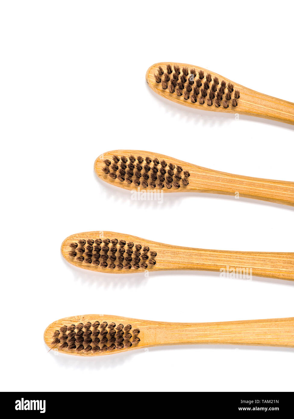 bamboo toothbrush isolated on the white background Stock Photo - Alamy