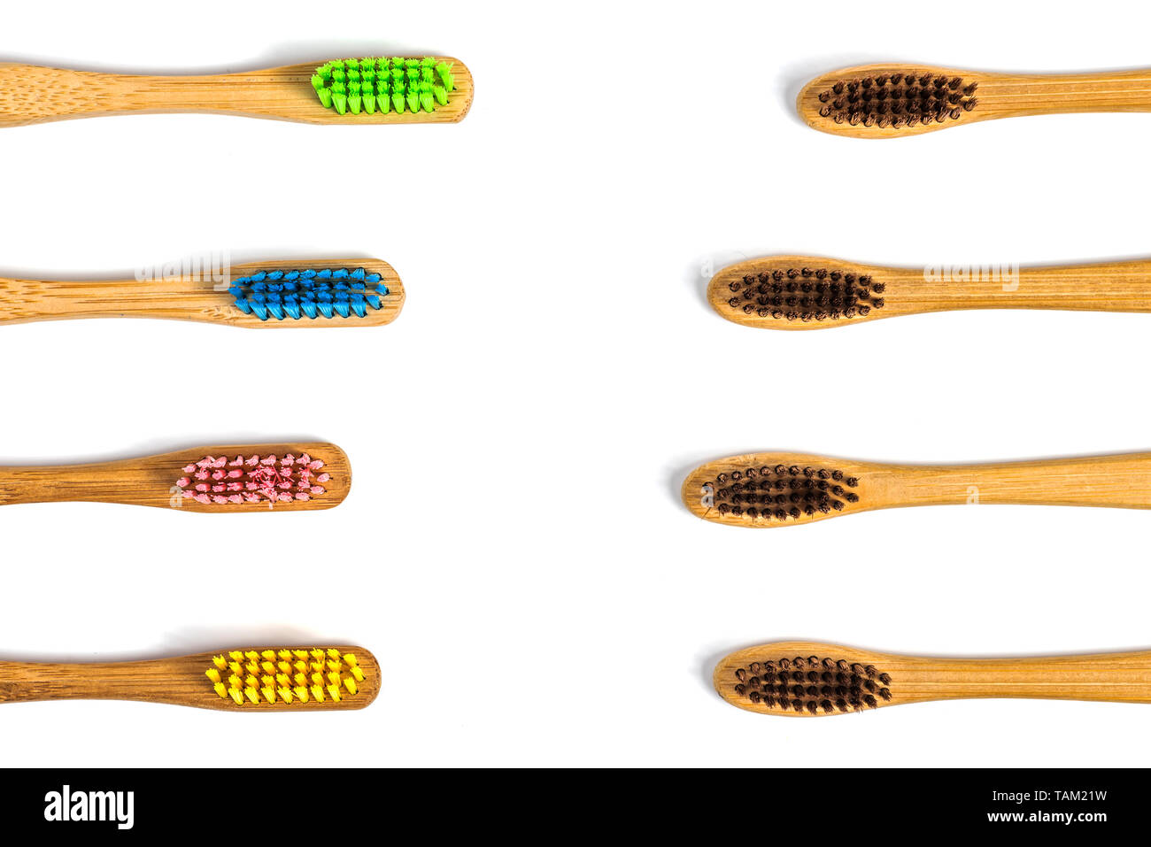 bamboo toothbrush isolated on the white background Stock Photo - Alamy