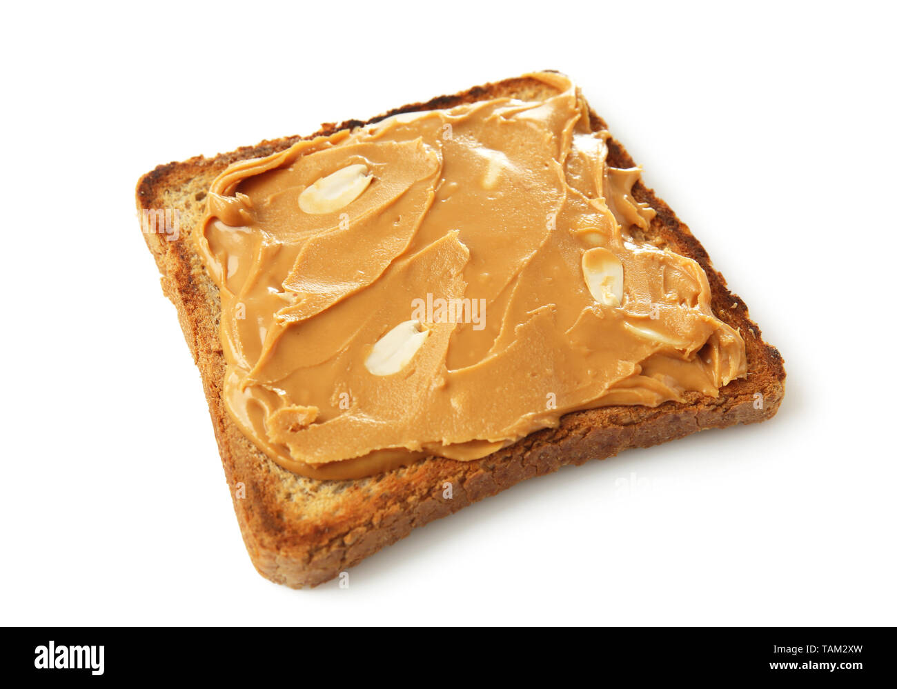Toasted Bread With Tasty Peanut Butter On White Background Stock Photo Alamy Toasted Bread With Tasty Peanut Butter On White Background Stock Photo Alamy