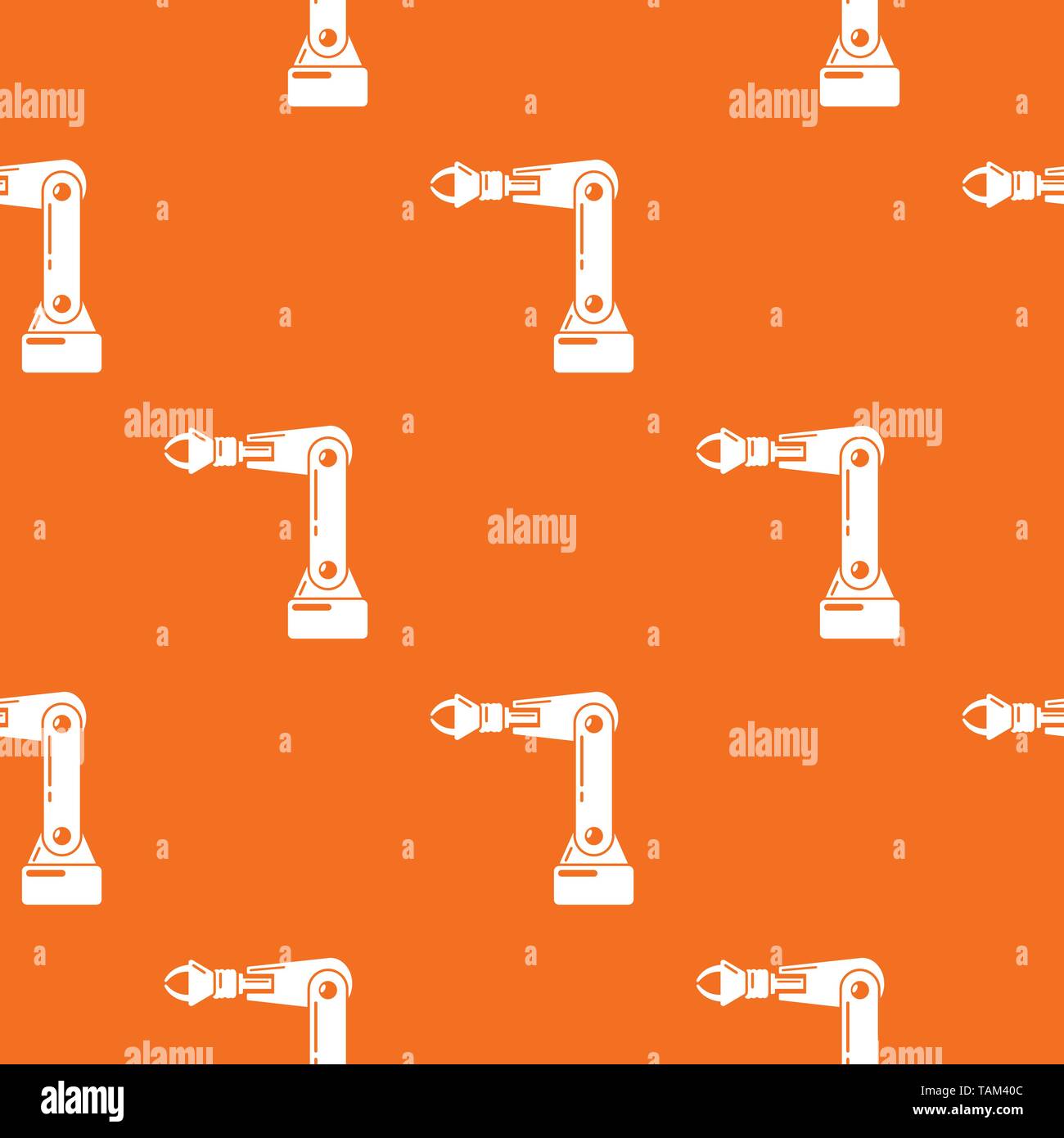 Conveyor pattern vector orange Stock Vector
