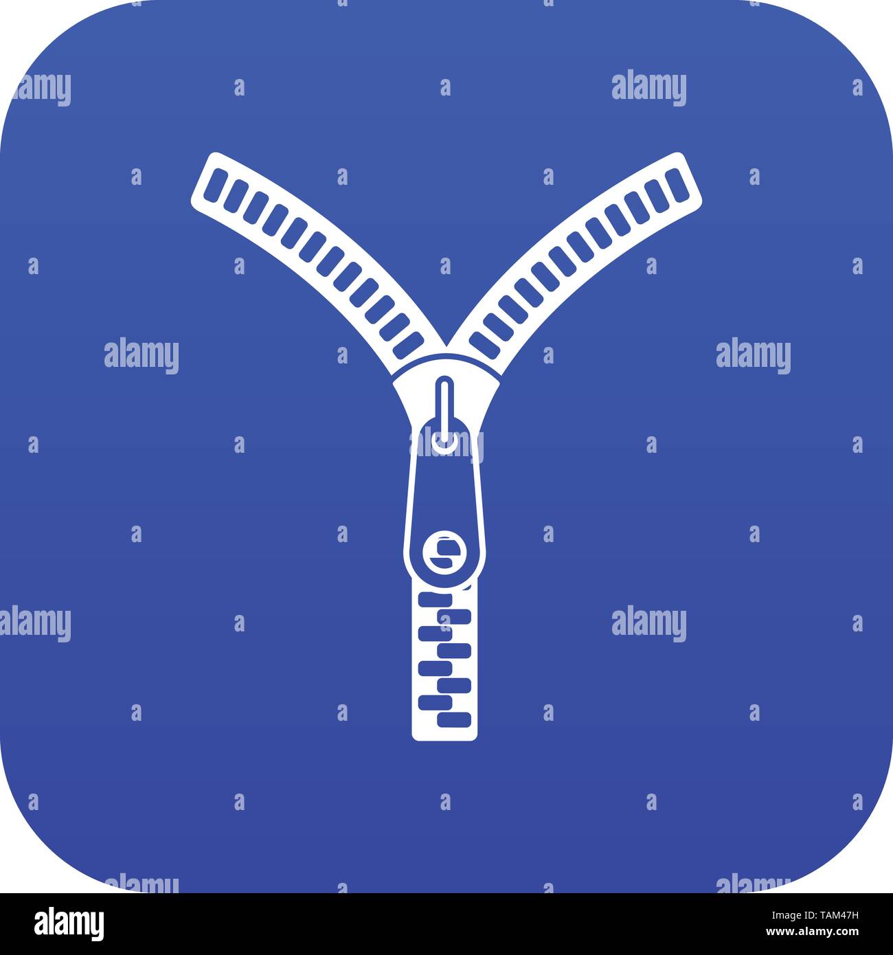 Zipper with lock icon digital blue Stock Vector Image & Art Alamy