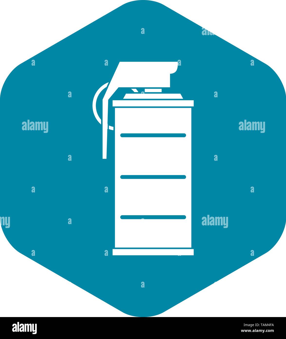 Stun grenade icon, simple style Stock Vector