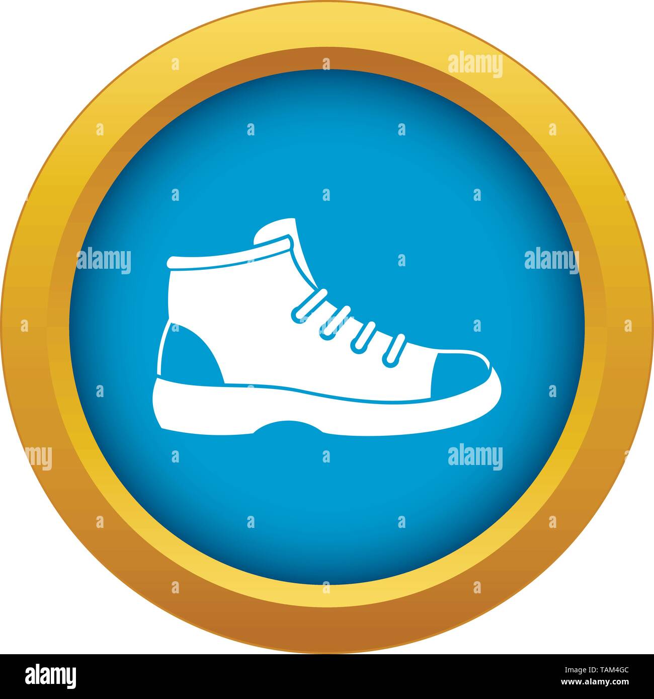 Tourist shoe icon blue vector isolated Stock Vector Image & Art - Alamy