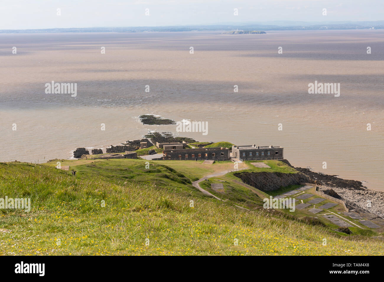 Brean Down Fort, Somerset, England Stock Photo