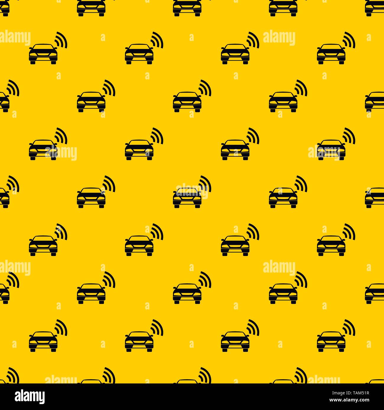 Car with wifi sign pattern vector Stock Vector Image & Art - Alamy