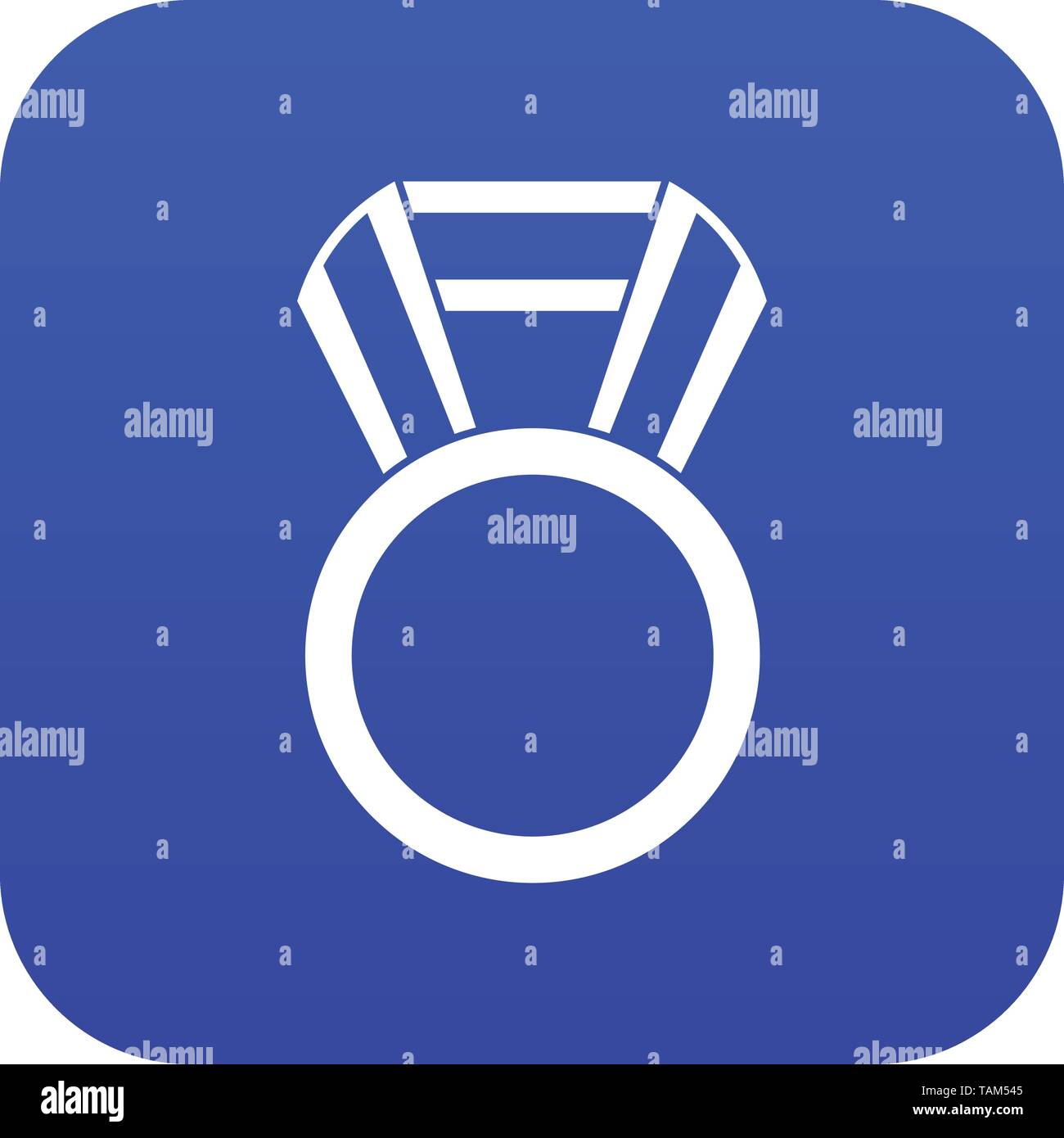 Round medal icon digital blue Stock Vector Image & Art - Alamy