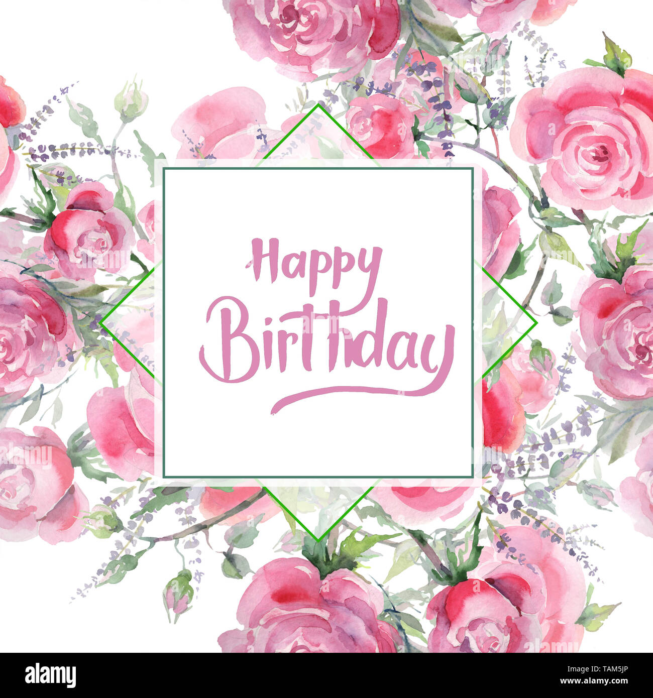 Pink Rose Bouquet Floral Botanical Flowers Wild Spring Leaf Watercolor Background Illustration Set Watercolour Drawing Fashion Aquarelle Frame Bor Stock Photo Alamy