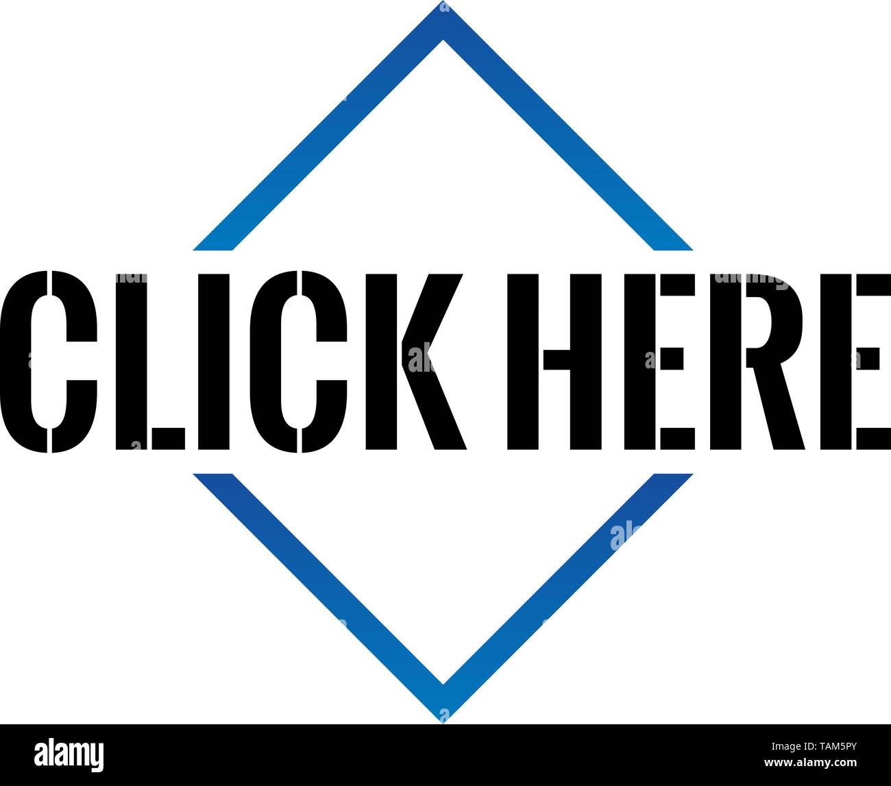 Click Here Triangle or pyramid line art vector icon Stock Vector