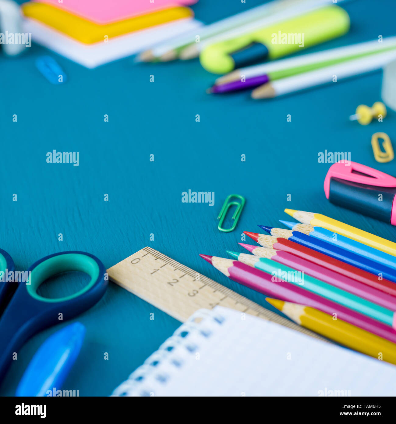 Desk Supplies High Resolution Stock Photography and Images - Alamy